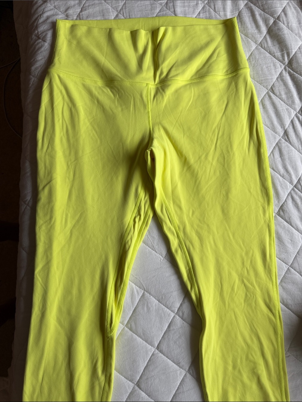 lululemon athletica Neon Yellow Align Leggings crop